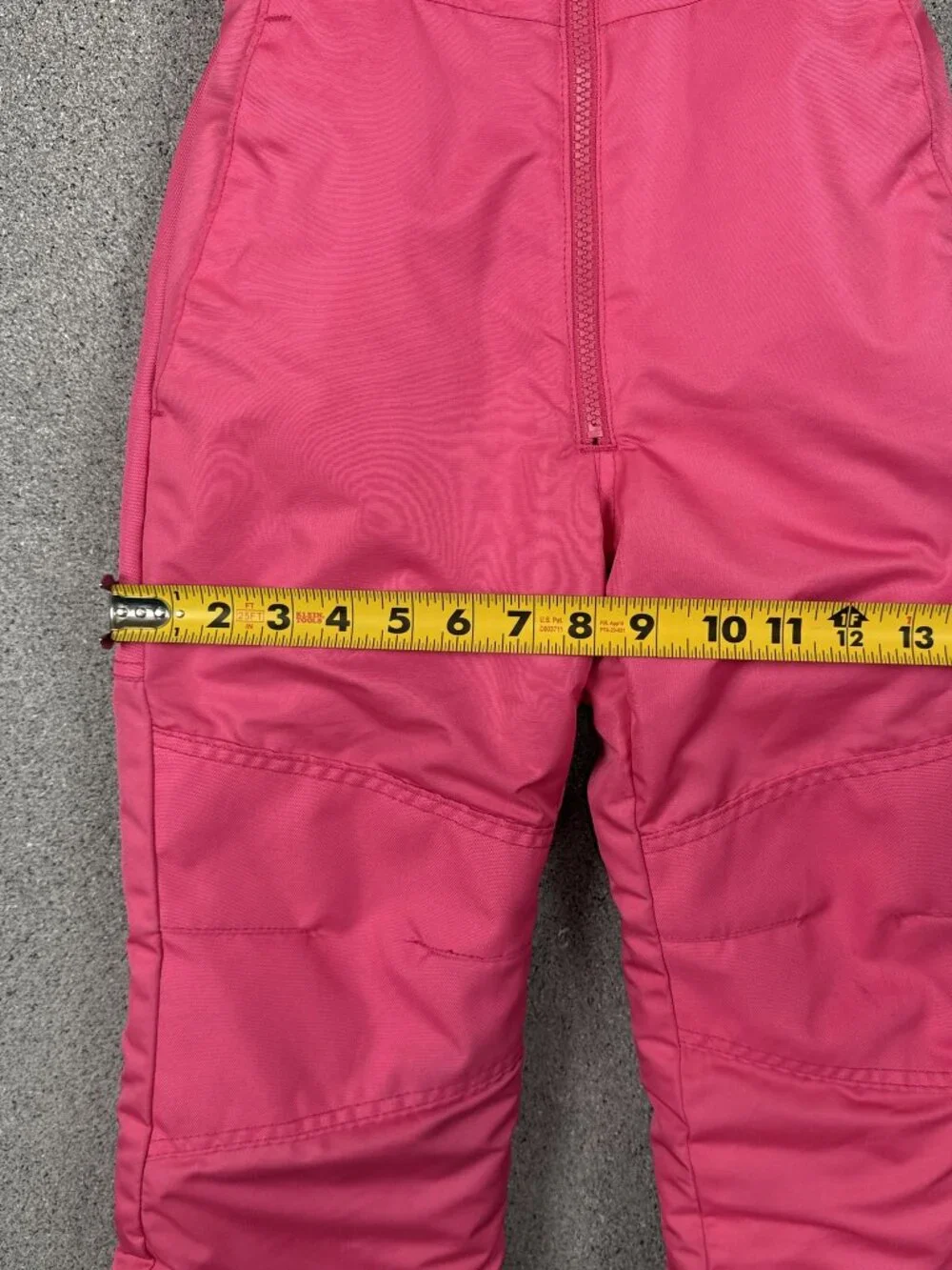 All in Motion Girls Snow Bib Pants XS 4/5 Pink Ski Sledding Winter Insulated